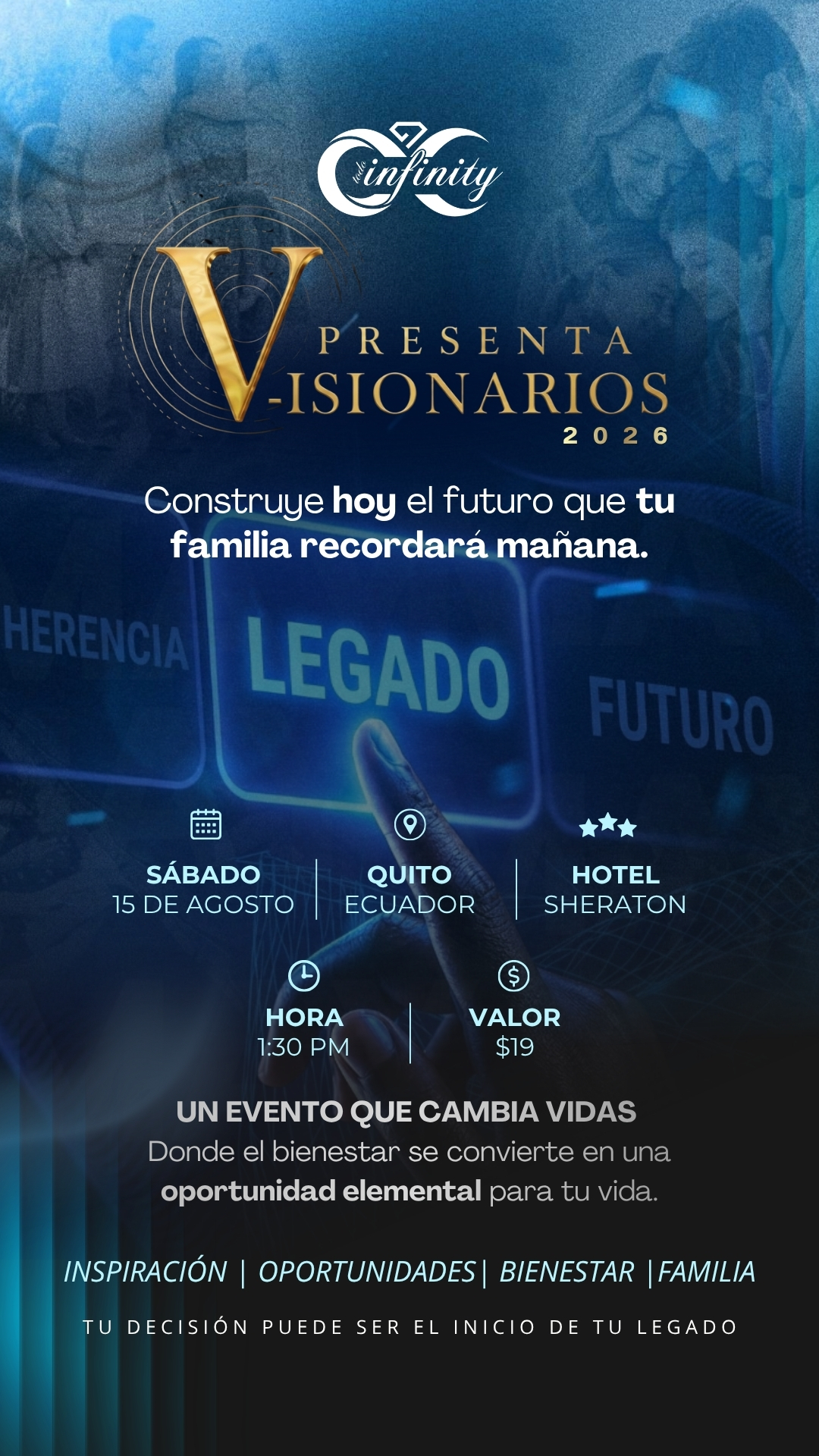 Afiche oficial Visionarios 2026